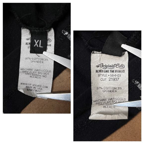 Rare Lip Service Silver Dagger 25 Years Dress Size XL Vintage Goth Gothic Y2K - Picture 10 of 16